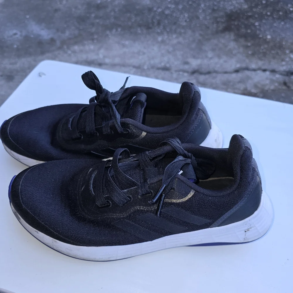 Adidas Womens QTRacer Sport FY5678Black Running Shoes Sneakers Size 8 - Picture 4 of 8